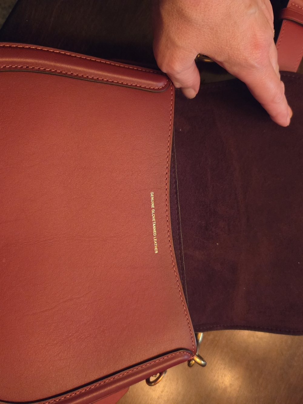 Coach Beat Saddle Bag in the Red Sand - Picture 5 of 6